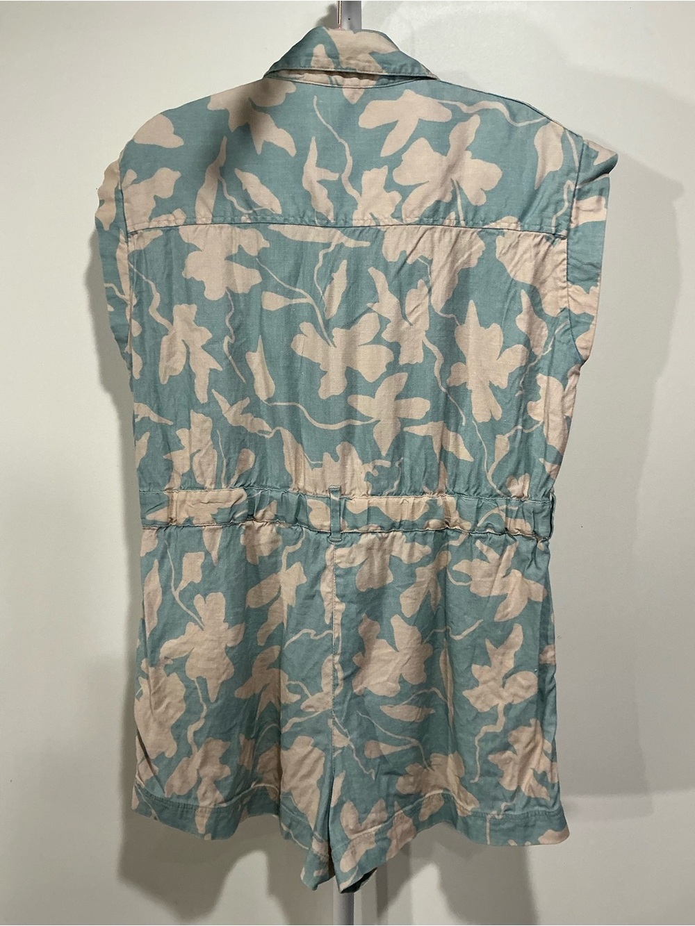 Tanya Taylor Light Blue & Cream Floral Romper - Picture 5 of 5
